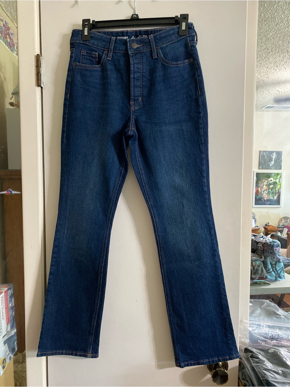 Old Navy women’s Bootcut Jeans in Dark Blue Denim